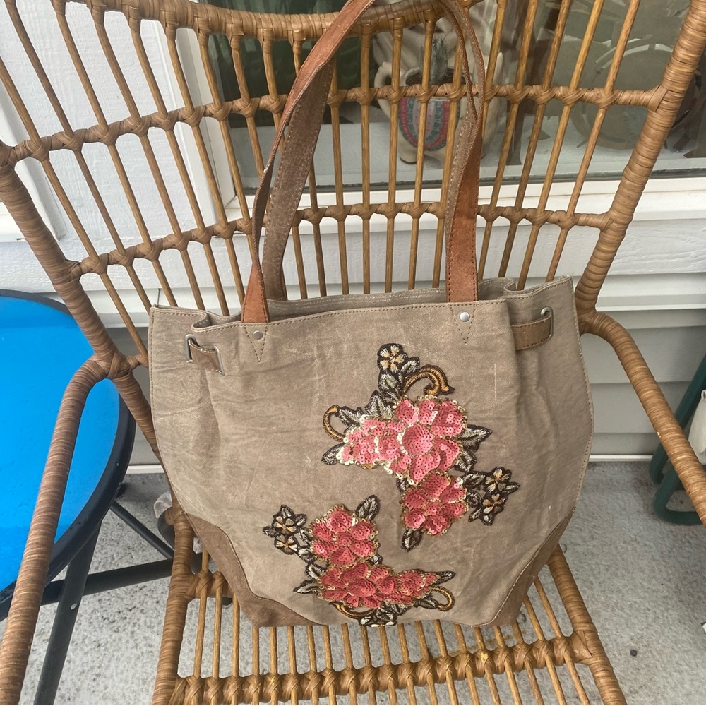 MONA B FLORAL HANDBAG